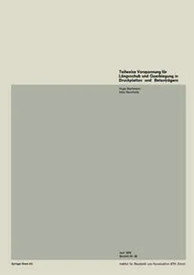 Bachmann / Bacchetta |  Teilweise Vorspannung für Längsschub in Druckplatten von Betonträgern | eBook | Sack Fachmedien