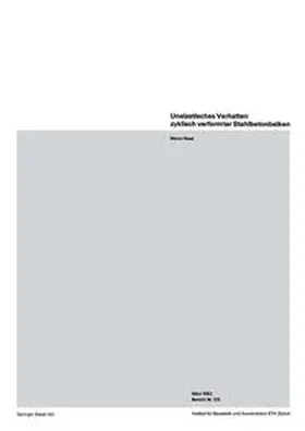 Rossi | Unelastisches Verhalten zyklisch verformter Stahlbetonbalken | E-Book | sack.de