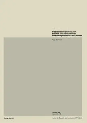 Bachmann |  Erdbebenbeanspruchung von Brücken nach verschiedenen Berechnungsverfahren und Normen | eBook | Sack Fachmedien