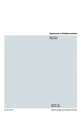 Fellmann / Menn |  Zugversuche an Stahlbetonscheiben | eBook | Sack Fachmedien