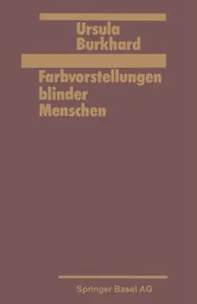 Burkhard |  Farbvorstellung blinder Menschen | eBook | Sack Fachmedien