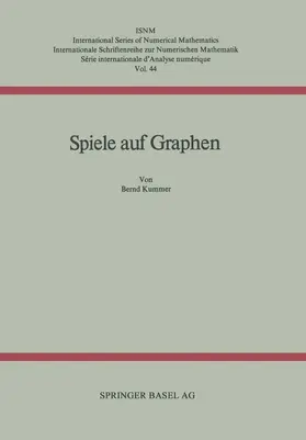 KUMMER |  Spiele auf Graphen | Buch |  Sack Fachmedien