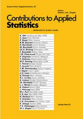 Ziegler |  Contribution to Applied Statistics | eBook | Sack Fachmedien