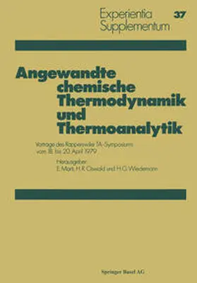 Marti / Oswald / Wiedemann | Angewandte chemische Thermodynamik und Thermoanalytik | E-Book | sack.de