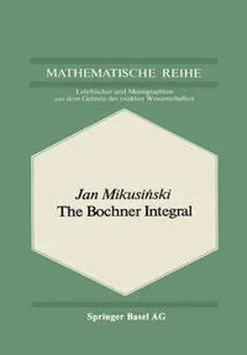 Mikusinski |  The Bochner Integral | eBook | Sack Fachmedien