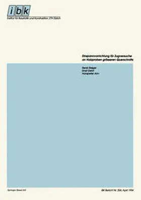 Steiger / Gehri / Arm |  Einspannvorrichtung für Zugversuche an Holzproben grösseren Querschnitts | eBook | Sack Fachmedien