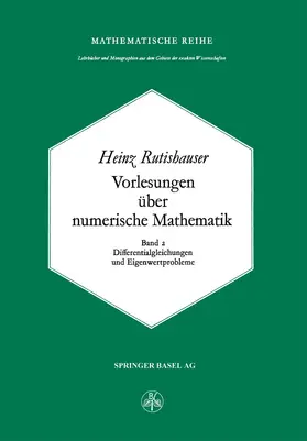 Rutishauser |  Vorlesungen über Numerische Mathematik | Buch |  Sack Fachmedien