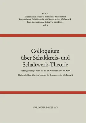 Loparo |  Colloquium über Schaltkreis- und Schaltwerk-Theorie | Buch |  Sack Fachmedien