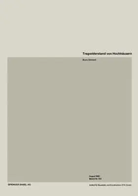 Zimmerli |  Tragwiderstand von Hochhäusern | eBook | Sack Fachmedien