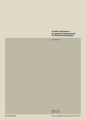 Schneider |  Ausfälle im Bauwesen — ein geeigneter Ausgangspunkt für Sicherheitsüberlegungen | eBook | Sack Fachmedien
