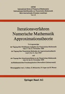 COLLATZ / MEINARDUS / UNGER |  Iterationsverfahren Numerische Mathematik Approximationstheorie | eBook | Sack Fachmedien