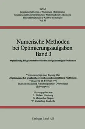 Collatz / Meinardus / Wetterling |  Numerische Methoden bei Optimierungsaufgaben Band 3 | eBook | Sack Fachmedien