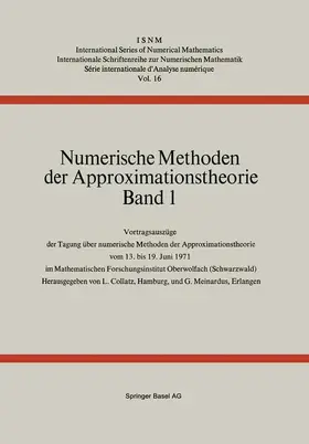 COLLATZ / MEINARDUS |  Numerische Methoden der Approximationstheorie | Buch |  Sack Fachmedien