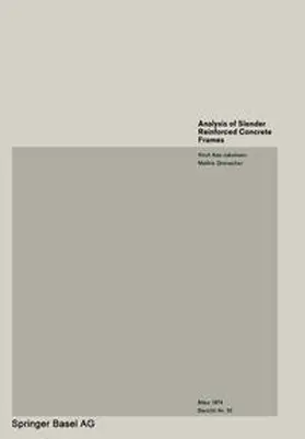 Grenacher / Aas-Jakobsen |  Analysis of Slender Reinforced Concrete Frames | eBook | Sack Fachmedien