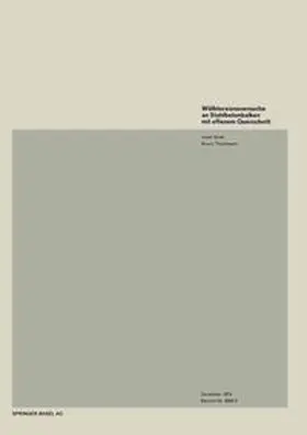 GROB / THÜRLIMANN |  Wölbtorsionsversuche an Stahlbetonbalken mit offenem Querschnitt | eBook | Sack Fachmedien