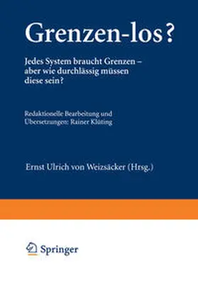 Weizsäcker |  Grenzen-los? | eBook | Sack Fachmedien