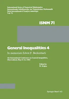WALTER |  General Inequalities 4 | eBook | Sack Fachmedien