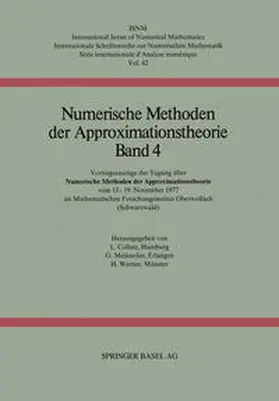 COLLATZ / MEINARDUS / WERNER |  Numerische Methoden der Approximationstheorie | eBook | Sack Fachmedien