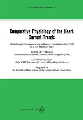 Jucker / Martin-Smith |  Comparative Physiology of the Heart: Current Trends | eBook | Sack Fachmedien