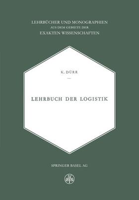 DÜRR |  Dürr: Lehrbuch der Logistik | Buch |  Sack Fachmedien