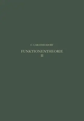 Caratheodory |  Funktionentheorie | Buch |  Sack Fachmedien