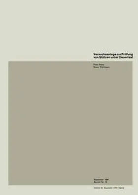 Ramu / Thürlimann |  Versuchsanlage zur Prüfung von Stützen unter Dauerlast | eBook | Sack Fachmedien