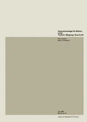 Lampert |  Versuchsanlage für Balken unter Torsion — Biegung — Querkraft | eBook | Sack Fachmedien