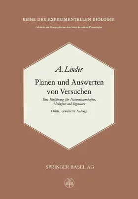 Linder |  Planen und Auswerten von Versuchen | Buch |  Sack Fachmedien