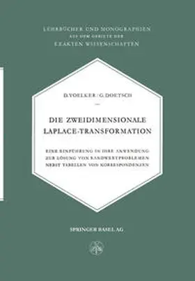 Voelker / Doetsch | Die Zweidimensionale Laplace-Transformation | E-Book | sack.de