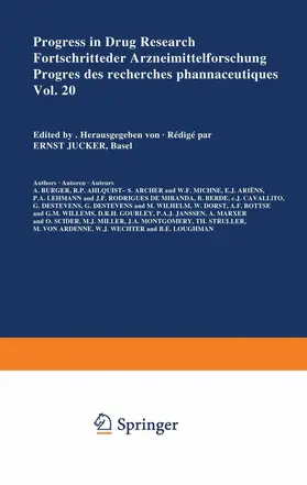 JUCKER |  Progress in Drug Research/Fortschritte der Arzneimittelforschung/Progrés des recherches pharmaceutiques | Buch |  Sack Fachmedien