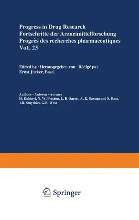JUCKER |  Progress in Drug Research / Fortschritte der Arzneimittelforschung / Progrès des recherches pharmaceutiques | Buch |  Sack Fachmedien