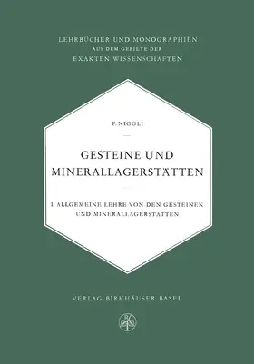 Niggli |  Gesteine und Minerallagerstätten | Buch |  Sack Fachmedien