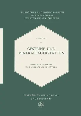 Niggli |  Gesteine Und Minerallagerstätten | Buch |  Sack Fachmedien