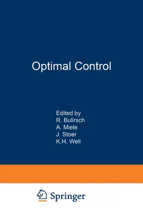Bulirsch / Miele / Stoer |  Optimal Control | Buch |  Sack Fachmedien