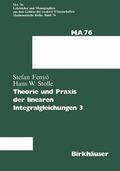 Fenyö / Stolle |  Stolle: Theorie und Praxis der linearen Integralgleichungen | Buch |  Sack Fachmedien