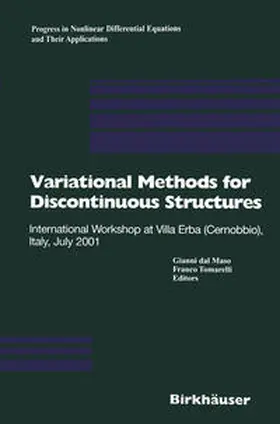 Dal Maso / Tomarelli |  Variational Methods for Discontinuous Structures | eBook | Sack Fachmedien