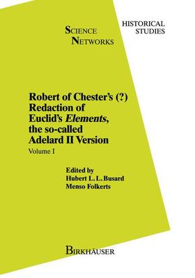 Busard / Folkerts | Folkerts, M: Robert of Chester¿s Redaction of Euclid¿s Eleme | Buch | 978-3-0348-9708-2 | sack.de
