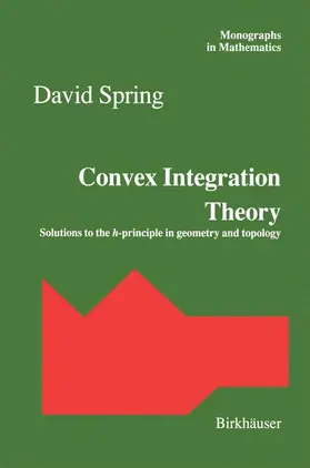 Spring |  Convex Integration Theory | Buch |  Sack Fachmedien