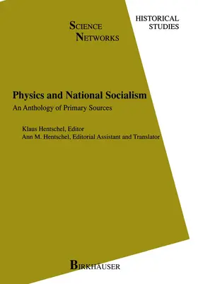 Hentschel | Physics and National Socialism | Buch | 978-3-0348-9865-2 | sack.de