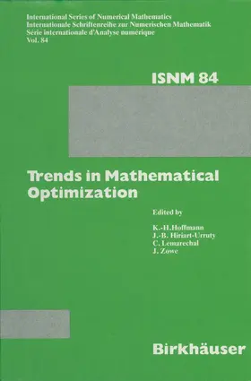 Hoffmann |  Trends in Mathematical Optimization | Buch |  Sack Fachmedien