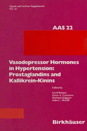 Bönner |  Vasodepressor Hormones in Hypertension: Prostaglandins and Kallikrein-Kinins | Buch |  Sack Fachmedien