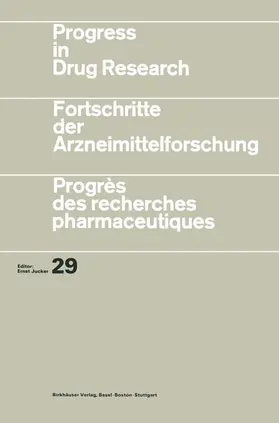 JUCKER |  Progress in Drug Research | Buch |  Sack Fachmedien