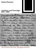 Posener |  Aufsätze und Vorträge 1931-1980 | Buch |  Sack Fachmedien
