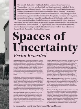 Cupers / Miessen |  Spaces of Uncertainty - Berlin revisited | eBook | Sack Fachmedien