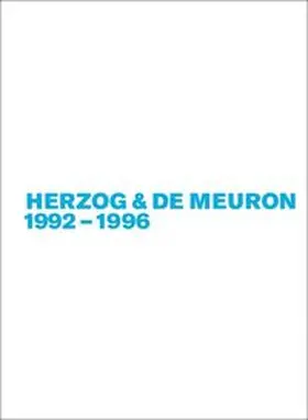 Mack |  Herzog & de Meuron 1992-1996 | Buch |  Sack Fachmedien