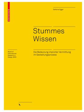 Egger | Stummes Wissen | Buch | 978-3-0356-1978-2 | sack.de