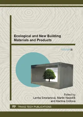 Smetanova / Nejedlik / Drdlová |  Ecological and New Building Materials and Products | eBook | Sack Fachmedien