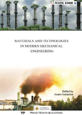Mahardika |  Materials and Technologies in Modern Mechanical Engineering | eBook | Sack Fachmedien