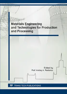 Radionov |  Materials Engineering and Technologies for Production and Processing | eBook | Sack Fachmedien