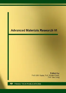 Gupta / Firrao / Gong |  Advanced Materials Research VI | eBook | Sack Fachmedien